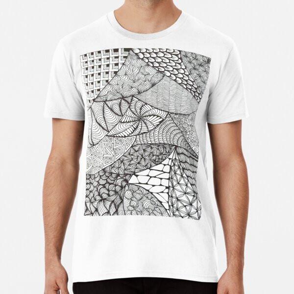

Mindful Zentangle Art S to 5XL Made in the AU/USA T-Shirt 3XL