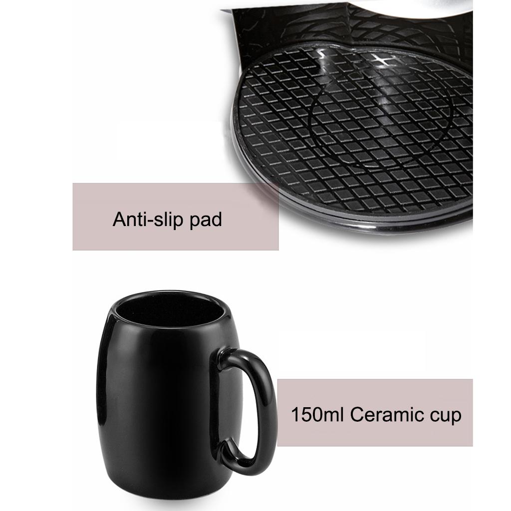 Cup Drip Coffee Maker American Coffee Machine Stainless Steel Coffee Maker Single Serve with Cup for Household Office Personal