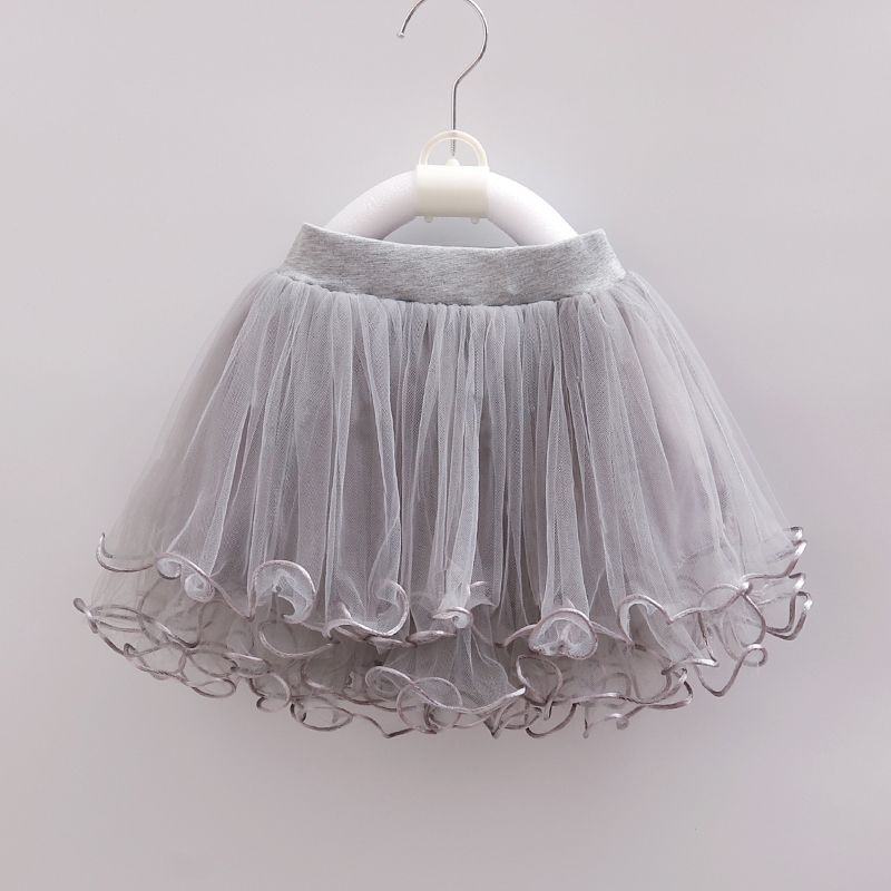 Girls' Half Skirt Versatile Baby Children's Fluffy Gauze Skirt Princess Dance Short Skirt Summer