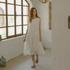 Peulaudeumali Pm_Embroidered Lace Pintuck Dress_White
