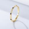 925 Silver Fashion Round Plain White Zircon Ring For Women Anniversary Party Creativity High Quality Fine Jewelry