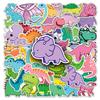 50 Pictures of Little Dinosaur Doodle Personality Cartoon Animal Children DIY Mobile Phone Case Suitcase Stickers Waterproof