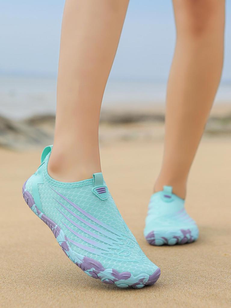 Unisex Non-Slip Quick-Dry Beach Shoes - Breathable, Soft Sole, Cut-Resistant for Wading & Swimming