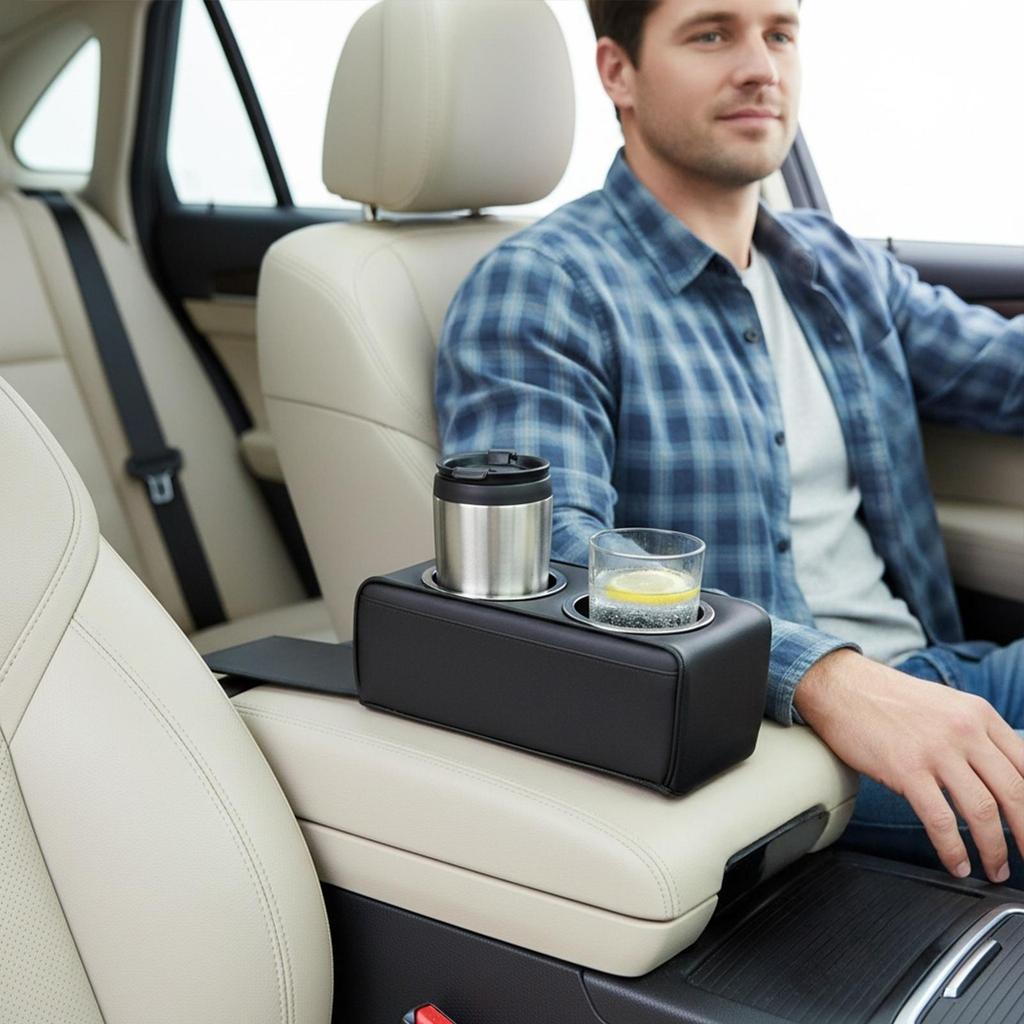 Automotive Cup Holders Interior Vehicle Accessories Couch Drink Holder Car Backseat Organizer For Cell Phone Snack Remote Water