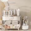 Extra Large Cosmetic Storage Box Desktop Makeup Organizer Dust-proof Lipstick Facial Mask Skin Care Products Display Rack