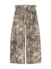 Men's Retro Camo Embroidered Straight-Leg Jeans - High-Design Streetwear, Floor-Length Wide-Leg Pants