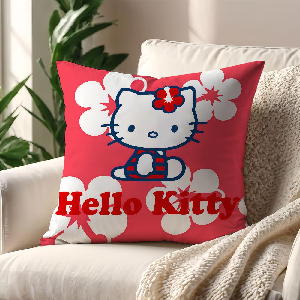 Cartoon H-Hello K-Kitty Cushion Cover For Pillow Printing Sofa Decoration Home Car Room Coffee Shop Office Nordic Simplicity