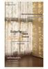 French Retro Lace Jacquard Blackout Curtains with Butterfly Design - Sheer White Style for Living Room & Bedroom