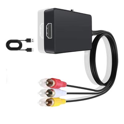 HDTV To 3RCA Female/Male Converter HDTV To AV Composite Video Converter Adapter Support for Gaming Console Accessories