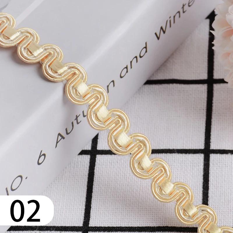 15 Meter Curtain Fringe Lace Edge 1.2cm Width Tassel Lace Trim Ribbon For Sewing Sofa Pillow Home Upholstery DIY Accessories