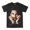 Lionel Messi Unisex Cotton TShirt Vintage Retro Streetwear Black