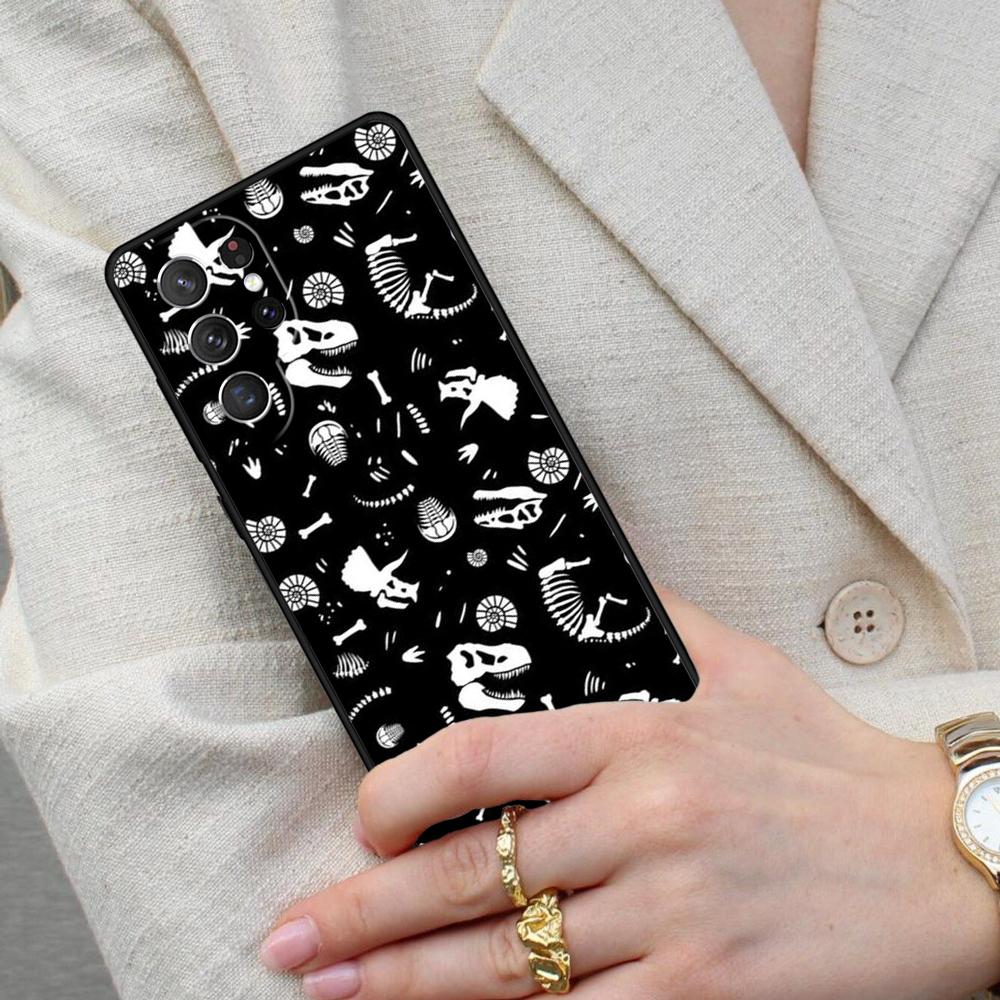 Skeleton Dinosaur Skull Cell Phone Case for Samsung Galaxy S26 Ultra S25 S24 S23 S22 S21 S20 Note10 Cover