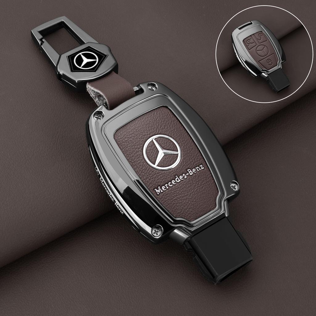 Car Zinc Alloy Key Case Bag Metal Key Shell For Mercedes-Benz A B C E G S V Class GLA GLC GLE GLK Vito Sprinter SL SLK Viano ML