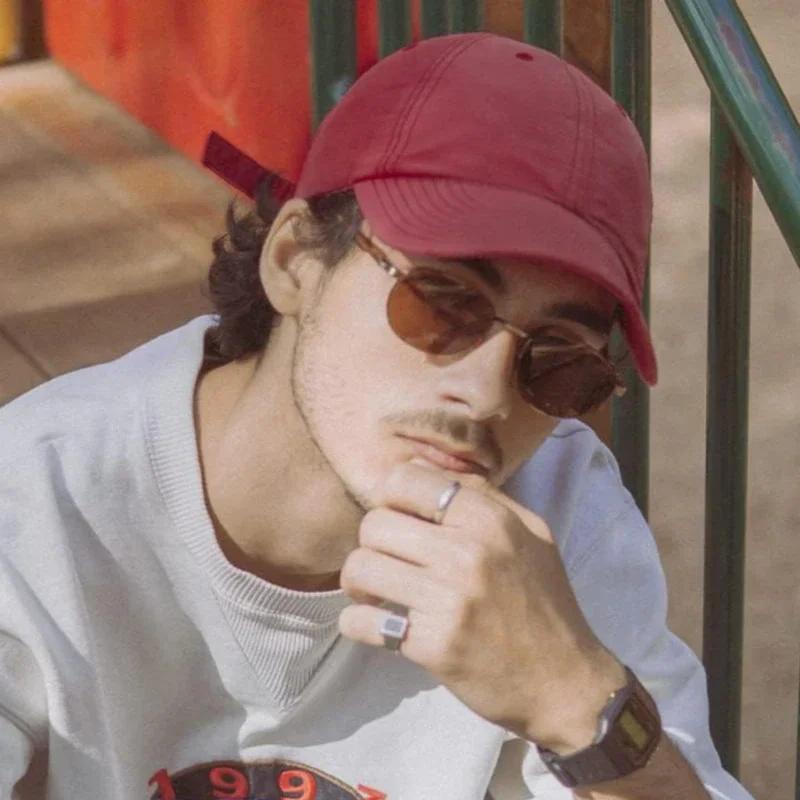 Solid  Cap Four Seasons Women Ponytail Baseball Caps Big Size  Men Baseball Cap Cotton Outdoor Simple  Visor Casual Cap