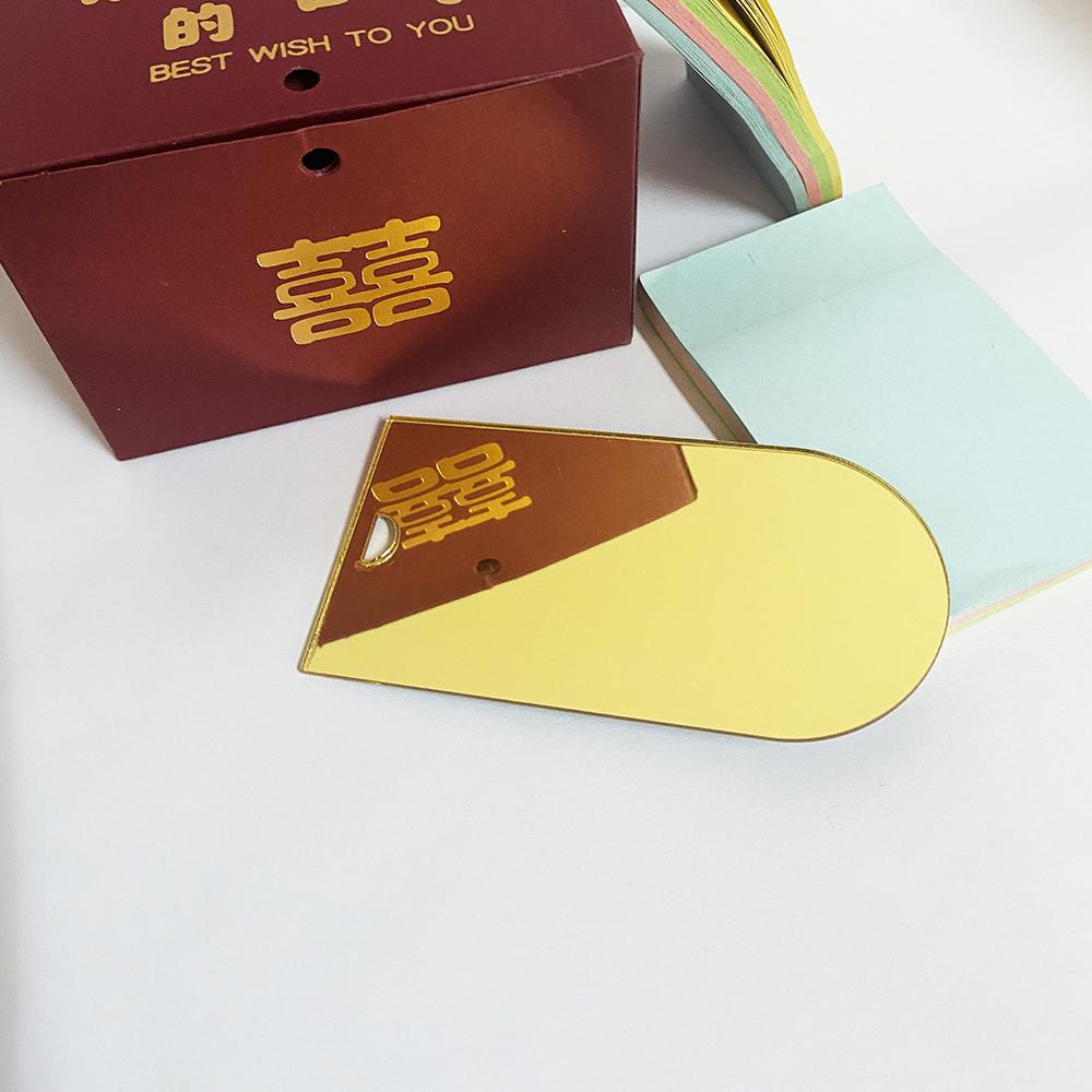 

Mirror Gold Acrylic Place Cards DIY Blank Hanging Tags for Wedding Table Decor,Birthday,Centerpiece,Party,Anniversary,Event 10 pieces blanks