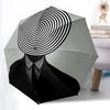 1pz Ombrello Pieghevole Automatico con Motivo Ipnotico, Design Antivento a 8 Stecche, Ombrello Parasole Pieghevole Portatile Per Halloween, Regali di Natale057