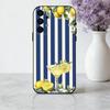 S-Seaside S-Scenery Wine L-Lemon phone Case For Samsung Galaxy A73,A72,A71,A70,A53,A52,A51,Others Soft Black Shell