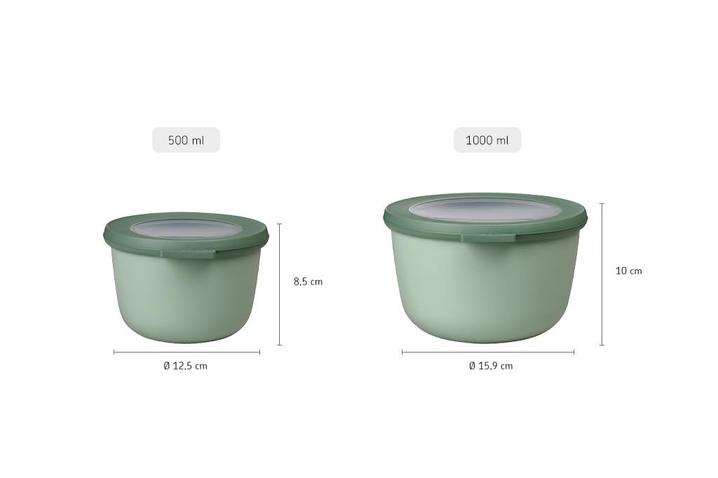 Rosti Mepal Storage Container CIRQULA 500ml Nordic Blue 5703055NB