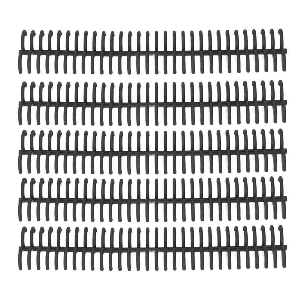 10 Pcs Loose Leaf Binding Spine 30 Holes 22mm Inner Diameter Wear Resistant Plastic Binding Rings