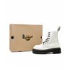 Dr. Martens Jadon Smooth Leather Platform Boot White Unisex Sneakers 15265100