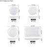 Irregular Crystal Glass Plate Salad Plates Fruit Dish Dim Sum Plate Sushi Plates Cake Pan Coaster Cup Saucer Dessert Bowl