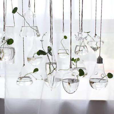 Gifts Hydroponics Hanging Glass Vase Garden Supplies Portable Terrarium Container Home Decoration Plant Pot
