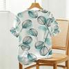 Soft Skin-Friendly Women's T-Shirt: Minimalist Fresh Leaf Pattern, Breathable & Versatile for Daily Casual, Weekend Vacation Wear