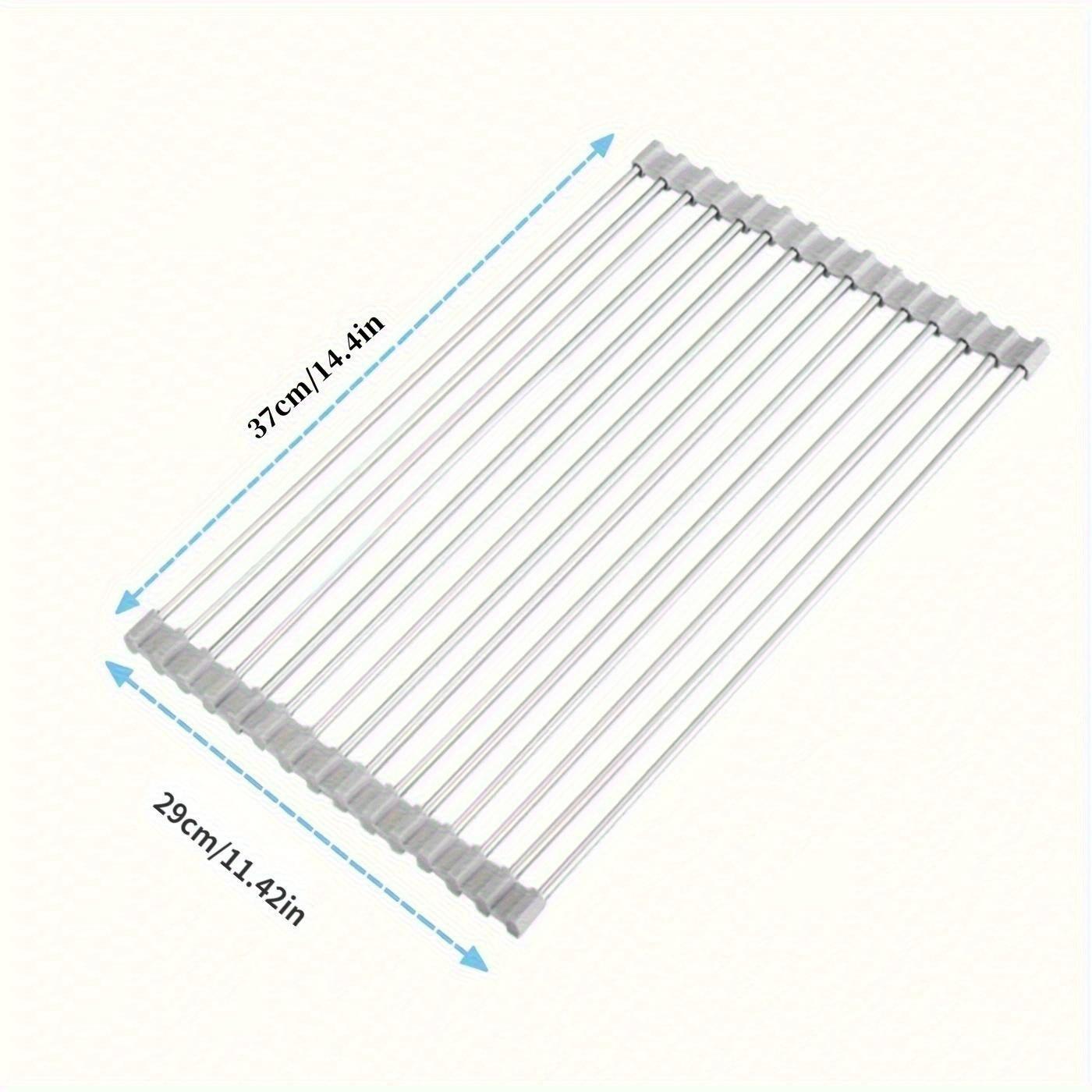 

Прочная и компактная сушилка для подносов из нержавеющей стали для кухонной мойки и шкафов - штабелируемая и складная