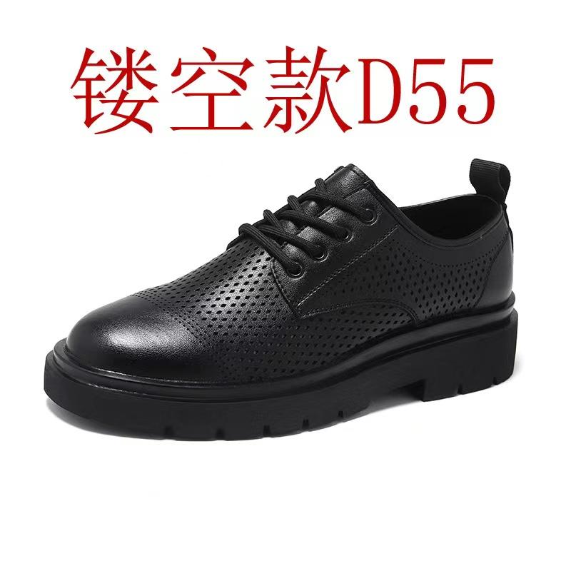Neue Herren Echtleder Plateau Oxfords Slipper Dicke Sohle Herren Derby Schuhe Casual Loafers Herren Eckige Zehenpartie Formelle Kleiderschuhe