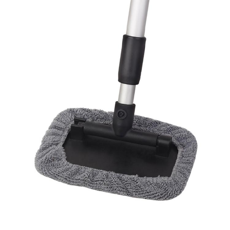 Windshield Cleaning Brush With Telescopic Aluminum Handle Microfiber Bristles For Effortlessly Glass Maintenance