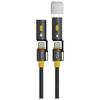 Cabo USB-C 4smarts Explorer 3 em 1 240W 1,5m Preto