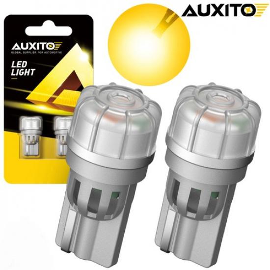 AUXITO Amber LED 194 168 T10 W5W Light Bulbs For Dome/Map/Door/Courtesy Trunk