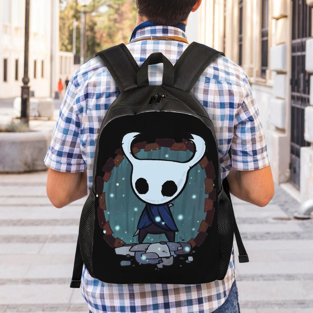 Hollow Knight Gioco d'Avventura Zaino Classico Sportivo Studente Lavoro Daypack per Uomo Donna Computer Portatile Borse in Tela