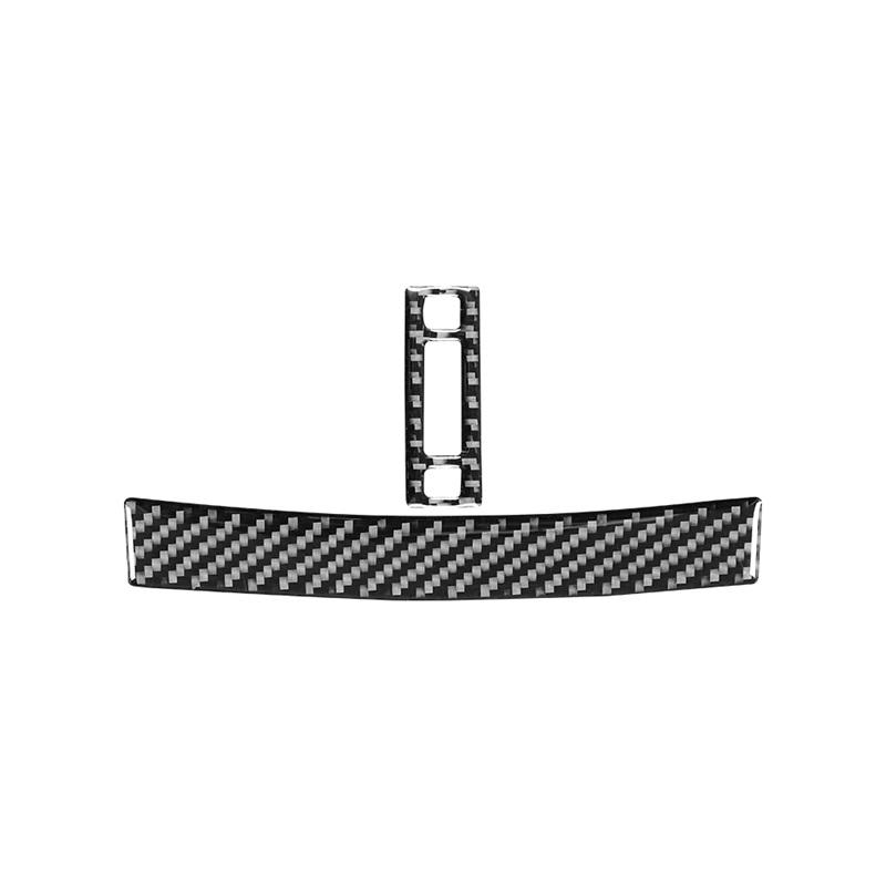 For Lexus GS 2013-2019 Interior Accessories Carbon Fiber Car Rear Air Conditioning Vent Adjustment Decoration Frame Stickers