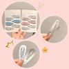6pcs New Cute Floral Hair Clip Girl Check Sweet Colored Bangs Clip BB Clip Hair Accessories