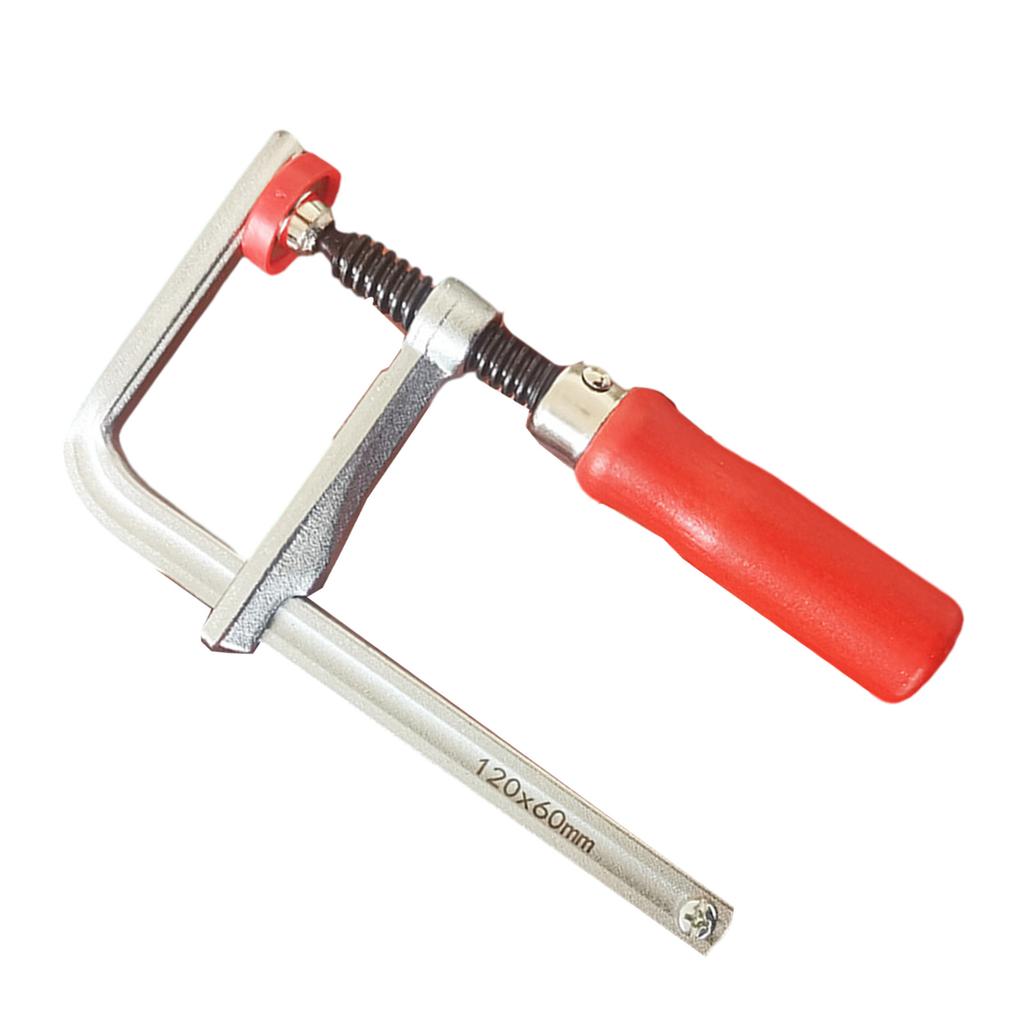 120-300mm Wood Handle Guide Rail Clamps with Screw Action Arm Portable Track Saw Rail Clamps Workbench Guide Rail Clamp
