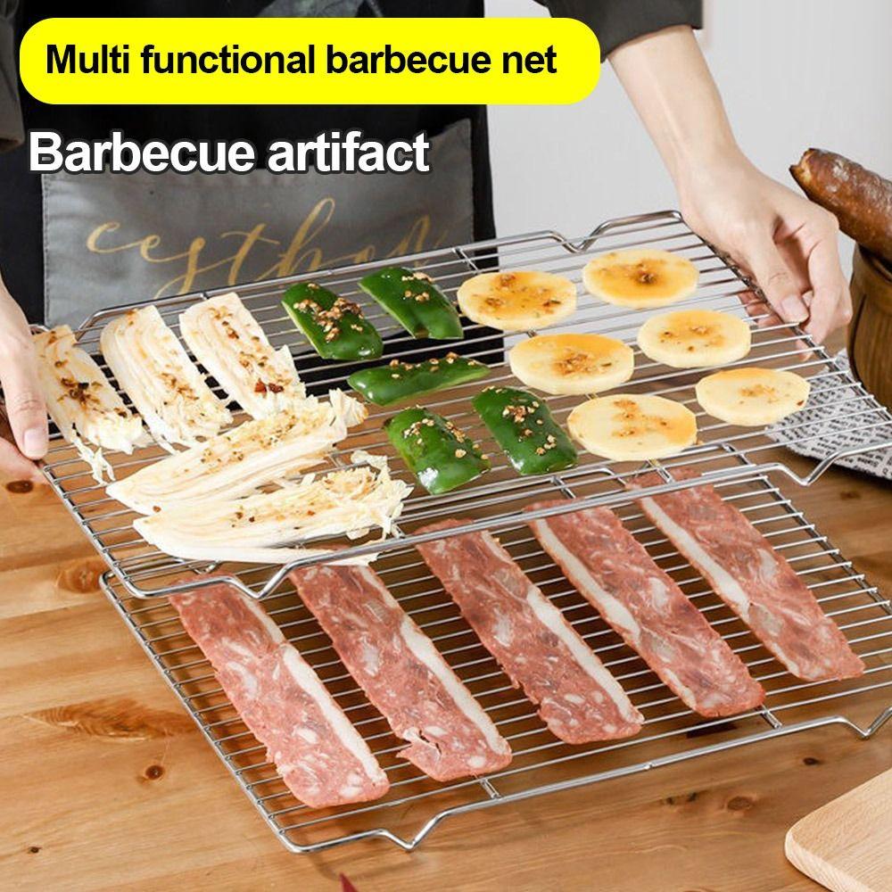 New Stainless Steel Cooling Rack Non-stick Silver BBQ Tray Baking Tray