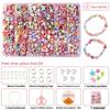 Children Bead Crafting Set Colorful Plastic Materials Handmade Accessories Gift