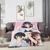 Comedy Anime R-rent a G-girlfriend Throw Lightweight 240g Flannel Blanket Soft Skin-friendly for Summer Cooling