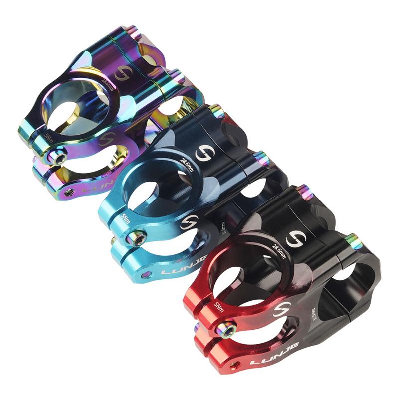 Attacco manubrio CNC per biciclette, attacco manubrio corto ultraleggero cavo, riser da arrampicata ad alta resistenza da 35 mm