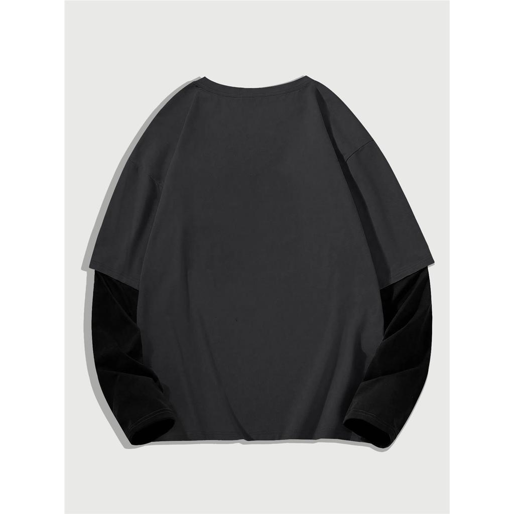 Y2K High Street Hip-Hop Dark Style Print Long-Sleeve T-Shirt, a Trendy Casual Style for Everyday Wear, Perfect for Street Fashion Enthusiasts