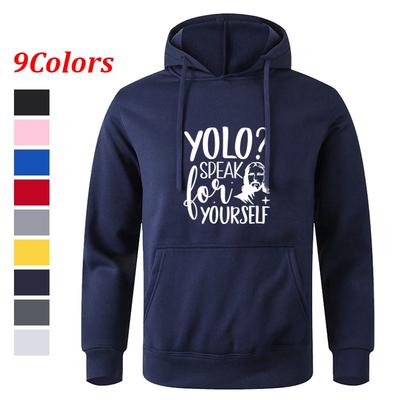 Herbst-Teenager-Sweatshirt mit Print, langen Ärmeln, grau-schwarzem Kapuzenpullover, Sportbekleidung