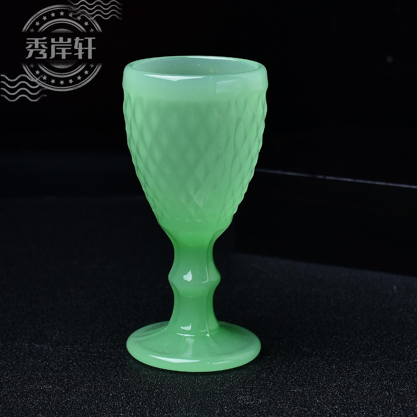 30ML Jade-like Glass Cup One size