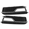 2pcs Front Bumper Lower Grille 8T0 807 681 M P Black Chromeplate Fit for S5 2013 2016