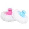 2 Pcs Large Fluffy Powder Puff Body Cosmetic Face Loose Powder Applicator Handle Foundation Puff Pad Washable Beauty Application Tool for Women