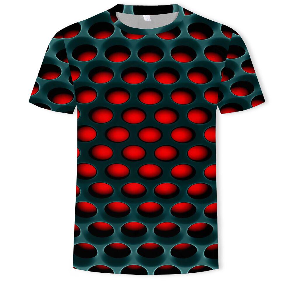 E-Chip Summer Men's T-Shirt Lights T-Shirt Punk Clothing CD T-Shirt Top T-Shirt Men's Fun 3d Printed T-Shirt Casual Top T-Shirt