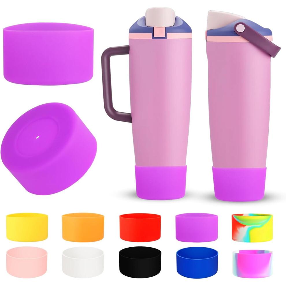 2 Pezzi Basetta in Silicone per Bottiglie e Tumbler Owala 30oz & 40oz FreeSip Sway, Accessori per Owala - Viola