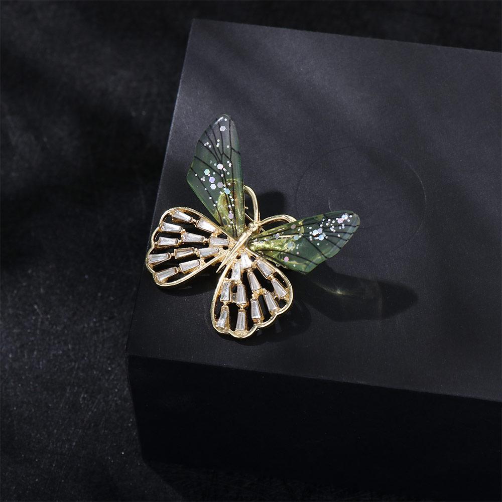 Sense Zinc Zinc Alloy Boys Transparent Wings Butterfly Women Brooch Korean Style Badge Clothes Accessories