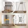 Armario de Pared para Cocina con 2 Puertas Correderas y Estantes Ajustables, Armario de Pared de Almacenamiento para Sala de Estar, Baño y Lavadero, 80 × 31 × 76 cm