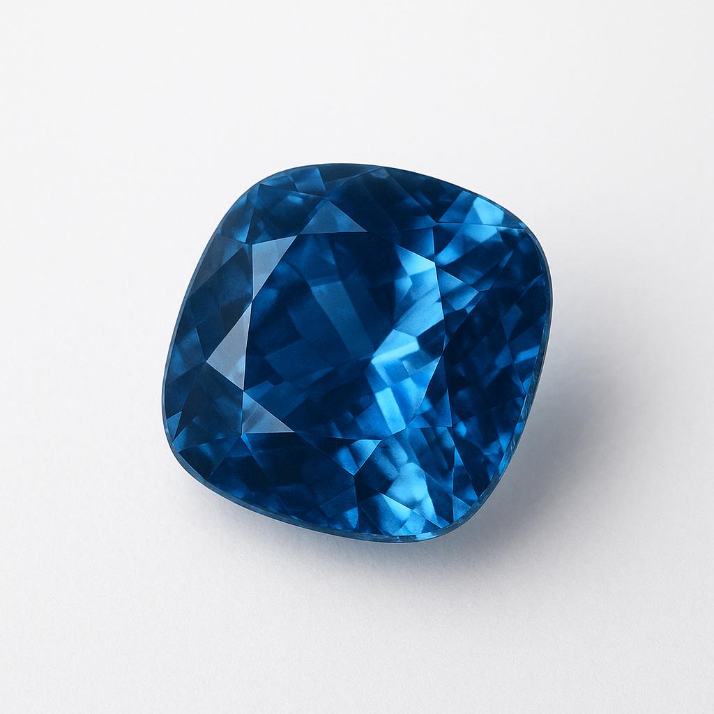 Natural Blue Sapphire Loose Gemstone 9 ct Flawless Ceylon Cushion Cut September Birthday Birthstone